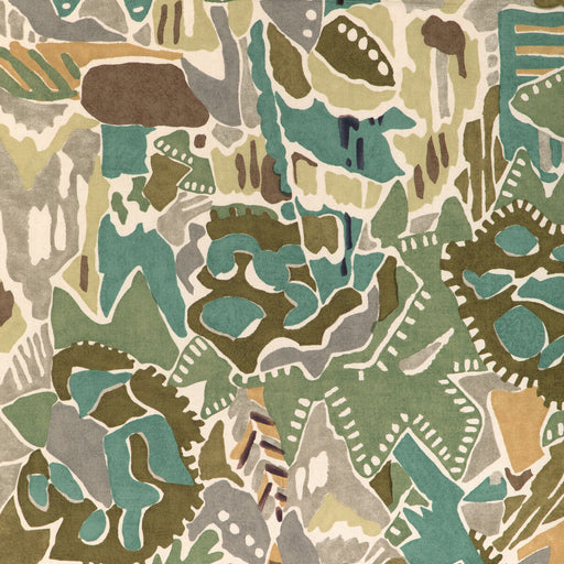 LEE JOFA MODERN - CHRYSTIE PRINT- MOSS/FOG - Fabric by the Yard MOSS/FOG