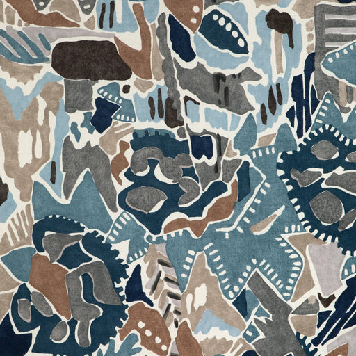 LEE JOFA MODERN - CHRYSTIE PRINT- DENIM/SLATE - Fabric by the Yard DENIM/SLATE