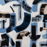 LEE JOFA MODERN - BLEECKER PRINT- CAPRI/NAVY - Fabric by the Yard