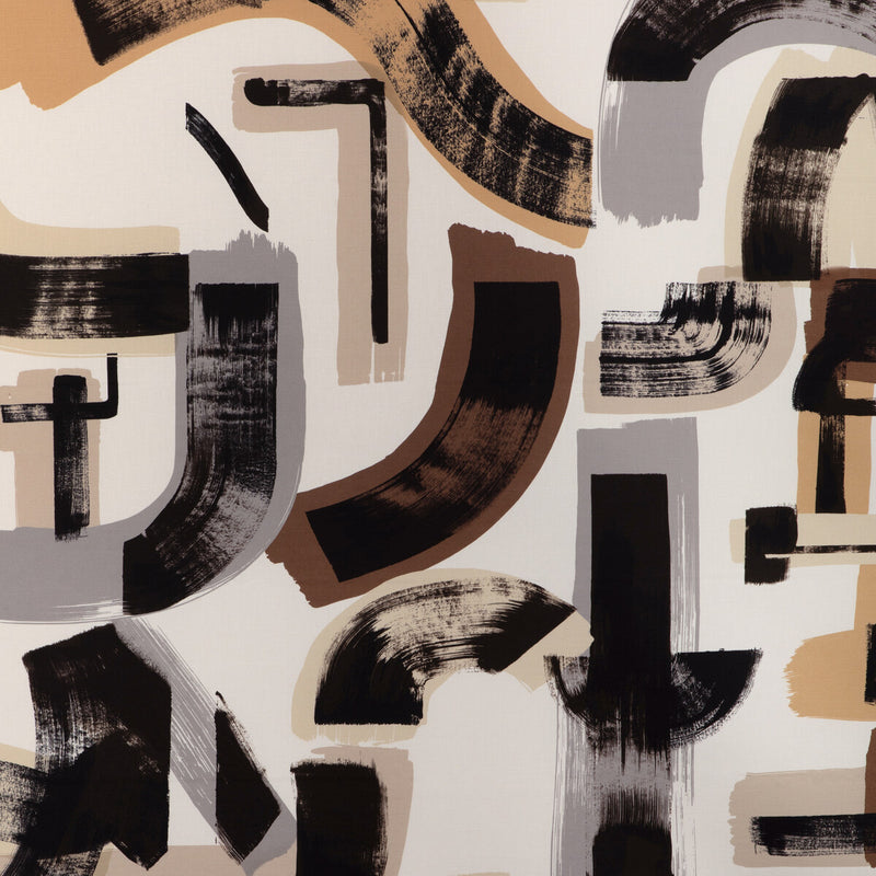 LEE JOFA MODERN - BLEECKER PRINT- BARK/DUNE - Fabric by the Yard BARK/DUNE