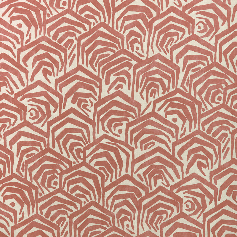LEE JOFA MODERN - GREENE PRINT- CLAY - Fabric by the Yard CLAY