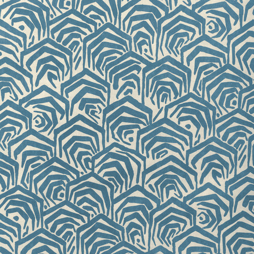 LEE JOFA MODERN - GREENE PRINT- BLUE - Fabric by the Yard BLUE