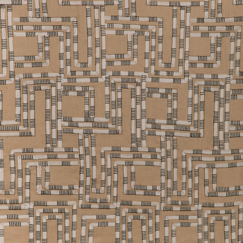 LEE JOFA MODERN - CIRCUIT EMB- BUFF - Fabric by the Yard BUFF