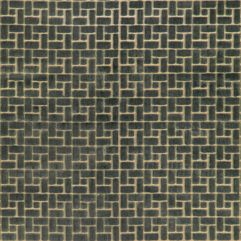 LEE JOFA MODERN - FIELDSTONE VELVET- LAKE - Fabric by the Yard LAKE