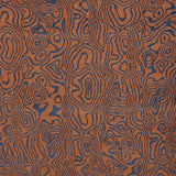 LEE JOFA MODERN - ATLAS- RUST/NAVY - Fabric by the Yard