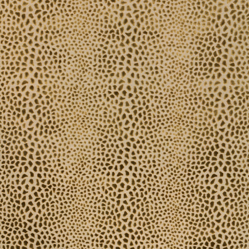 LEE JOFA MODERN - CHEETAH VELVET - OCHRE - Fabric By The YARD