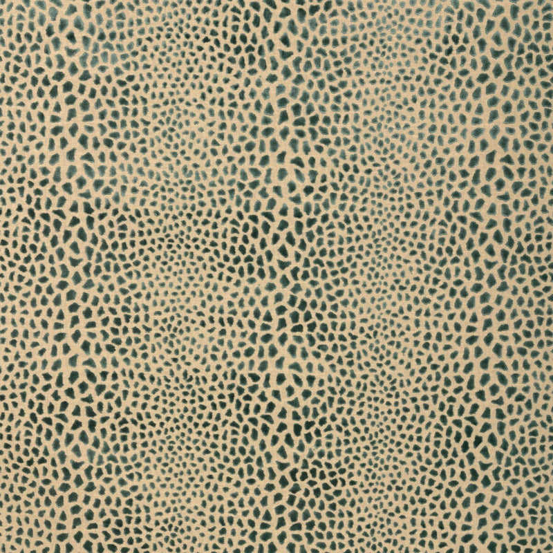 LEE JOFA MODERN - CHEETAH VELVET - MARINE - Fabric By The YARD