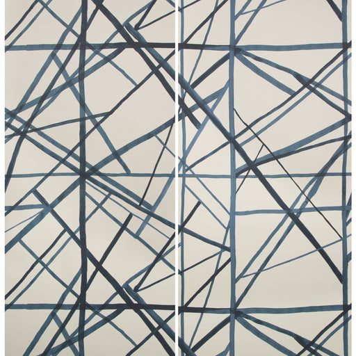 LEE JOFA MODERN - CHANNELS PAPER- PERIWINKLE OAT - Wallcovering by the EACH PERIWINKLE OAT
