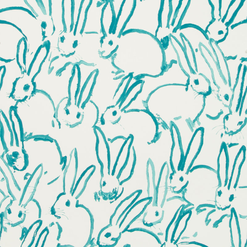 LEE JOFA MODERN - HUTCH- TURQUOISE - Wallcovering by the Roll TURQUOISE