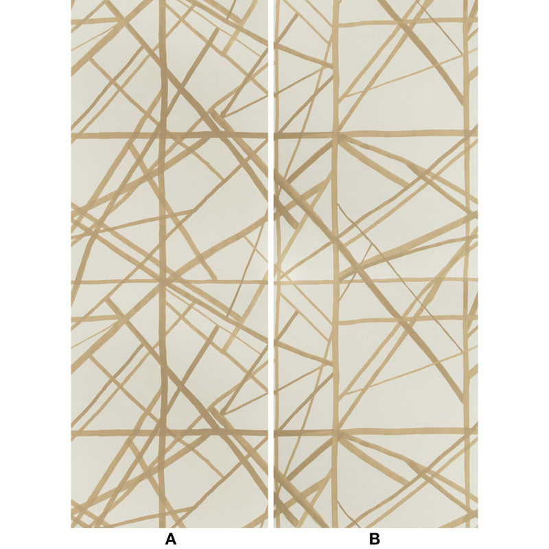 LEE JOFA MODERN - CHANNELS PAPER- LATTE/SUEDE - Wallcovering by the EACH LATTE/SUEDE