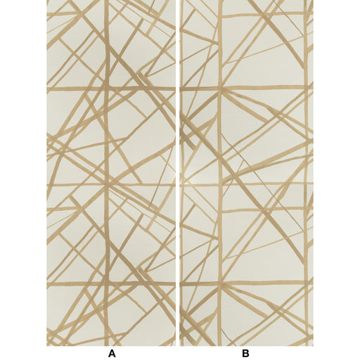 LEE JOFA MODERN - CHANNELS PAPER- LATTE/SUEDE - Wallcovering by the EACH LATTE/SUEDE