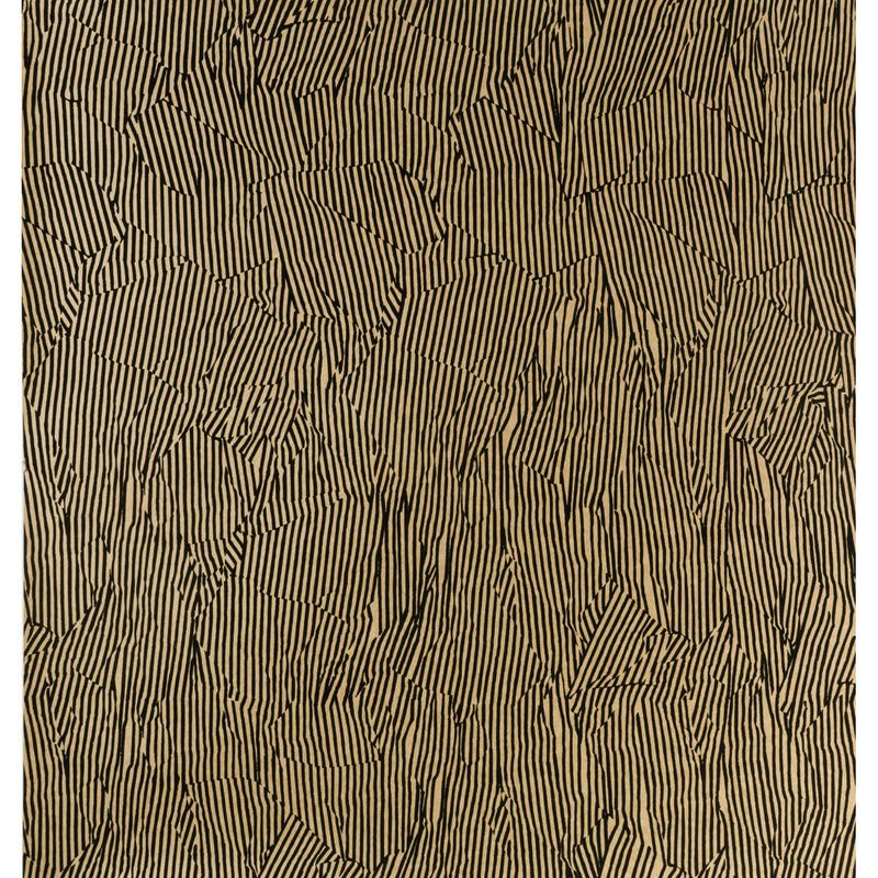 LEE JOFA MODERN - AVANT- KRAFT/BLACK - Wallcovering by the Roll KRAFT/BLACK