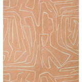 LEE JOFA MODERN - GRAFFITO- SALMON/CREAM - Wallcovering by the Piece