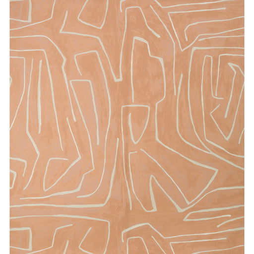 LEE JOFA MODERN - GRAFFITO- SALMON/CREAM - Wallcovering by the EACH SALMON/CREAM