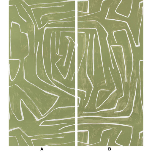 LEE JOFA MODERN - GRAFFITO- FERN - Wallcovering by the EACH FERN