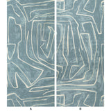 LEE JOFA MODERN - GRAFFITO- DEEP SKY - Wallcovering by the Piece