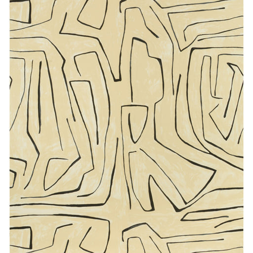 LEE JOFA MODERN - GRAFFITO- LINEN/ONYX - Wallcovering by the EACH LINEN/ONYX