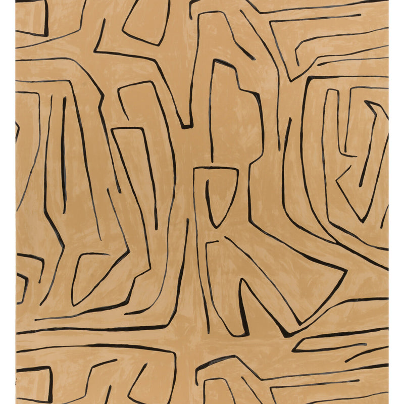 LEE JOFA MODERN - GRAFFITO- SAND/BLACK - Wallcovering by the EACH SAND/BLACK