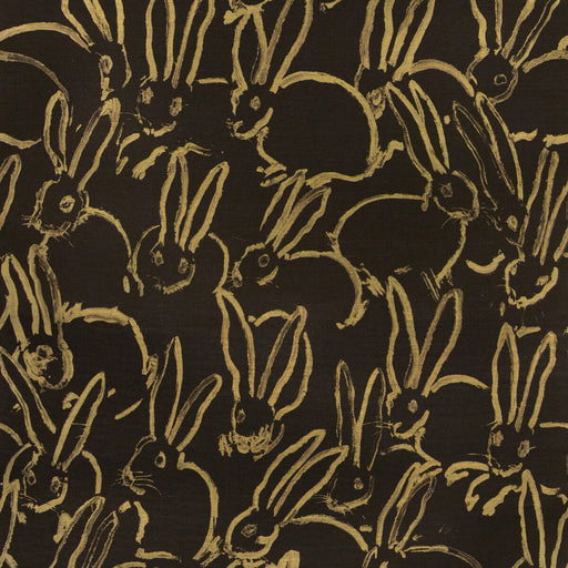 LEE JOFA MODERN - HULA- BLACK - Wallcovering by the Yard BLACK