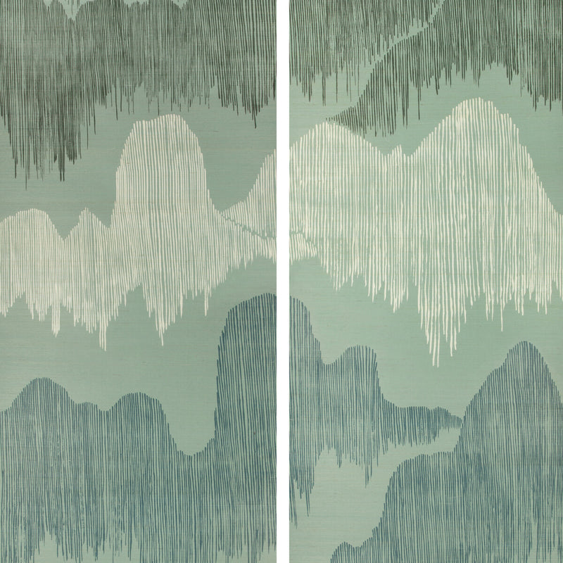 LEE JOFA MODERN - CASCADIA PAPER- TEAL - Wallcovering by the EACH TEAL