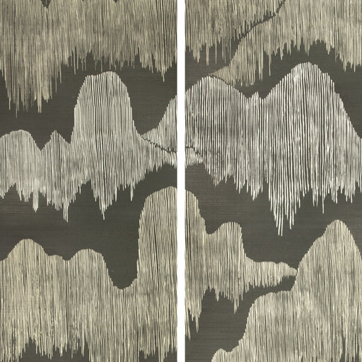 LEE JOFA MODERN - CASCADIA PAPER- NOIR - Wallcovering by the EACH NOIR
