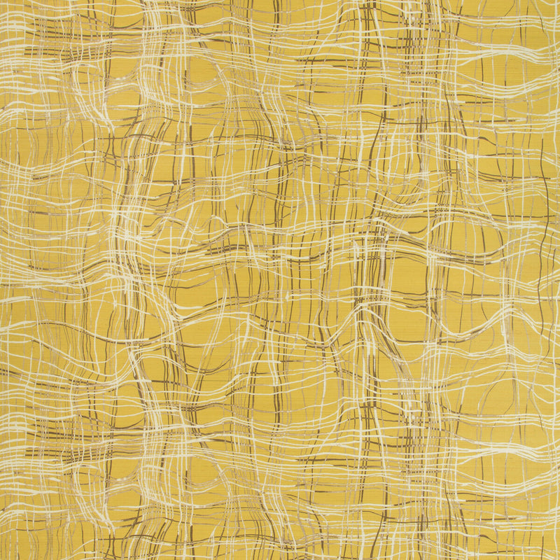 LEE JOFA MODERN - ENTANGLE PAPER- MUSTARD - Wallcovering by the Roll MUSTARD