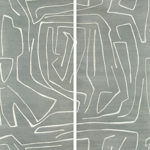 LEE JOFA MODERN - GRAFFITO II- DENIM - Wallcovering by the EACH DENIM