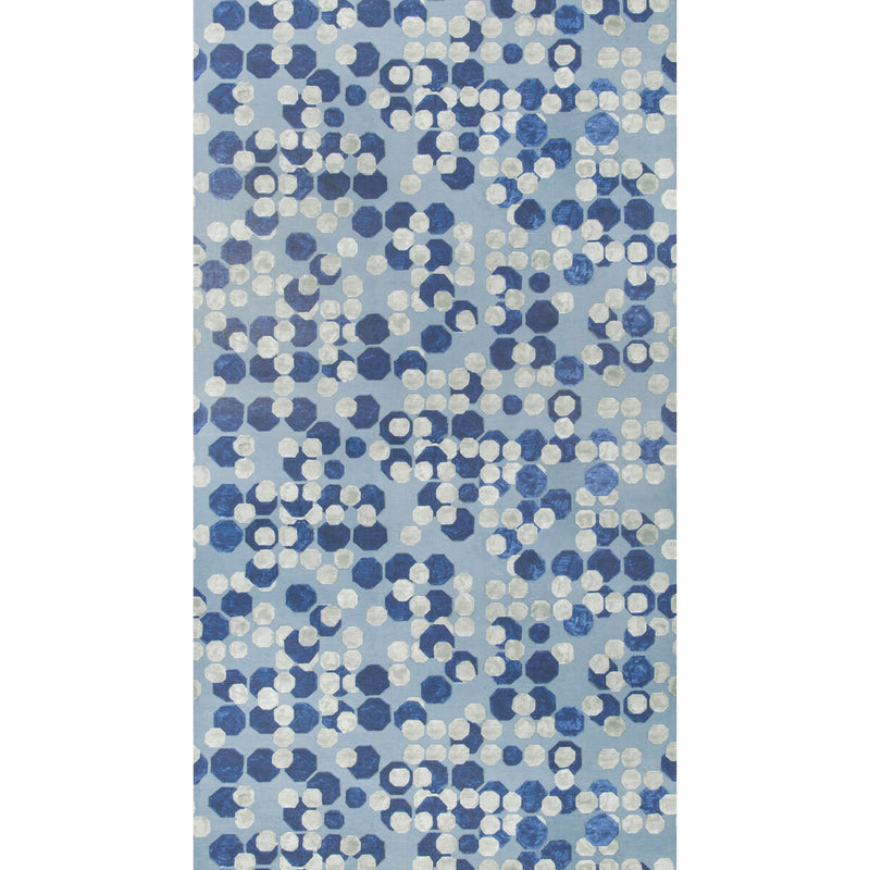 LEE JOFA MODERN - HEX PAPER- MARINE - Wallcovering by the Roll MARINE