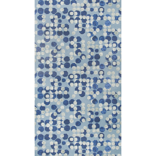 LEE JOFA MODERN - HEX PAPER- MARINE - Wallcovering by the Roll MARINE