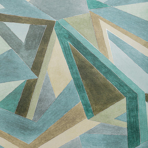 LEE JOFA MODERN - ROULADE PAPER- AQUA/DUNE - Wallcovering by the Roll AQUA/DUNE