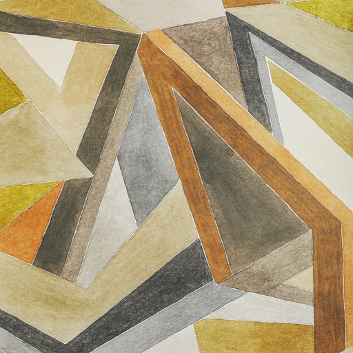 LEE JOFA MODERN - ROULADE PAPER- CITRON/STONE - Wallcovering by the Roll CITRON/STONE