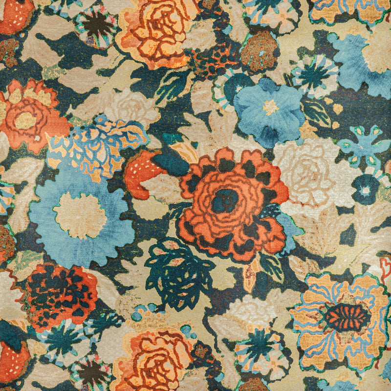 LEE JOFA MODERN - ARIOSO PAPER- SEA/SPICE - Wallcovering by the Roll SEA/SPICE