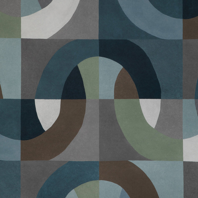LEE JOFA MODERN - COLONNADE PAPER- INDIGO - Wallcovering by the Roll INDIGO