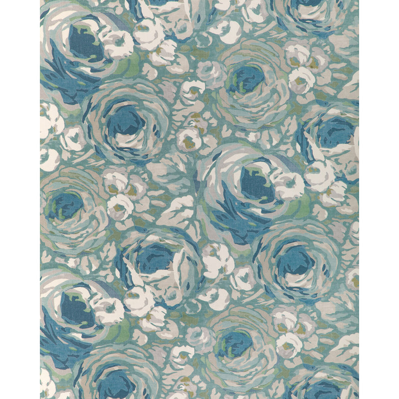 LEE JOFA MODERN - ORCHARD PAPER- AQUA/STONE - Wallcovering by the Roll AQUA/STONE