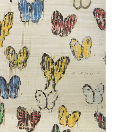 LEE JOFA MODERN - FLUTTER SISAL- RAINBOW - Wallcovering by the Roll RAINBOW