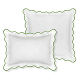 Laura Park -  20 x 26 Scalloped Shams - Green