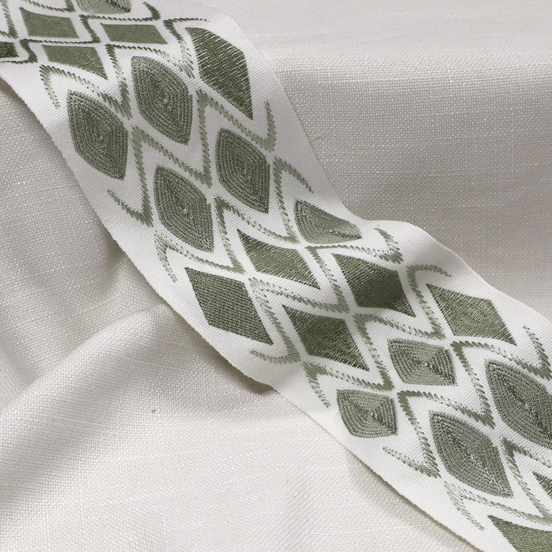 IKATA EMB TAPE - THYME - Mag Fabrics - Trim By The Yard