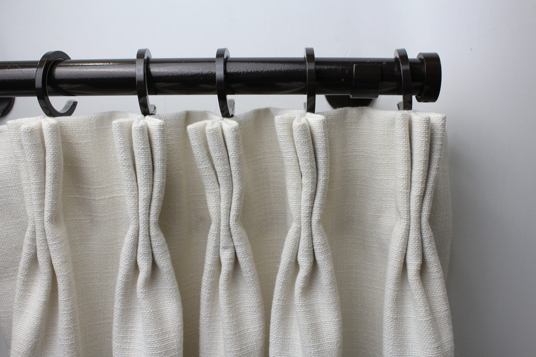 1 Inch Iron Round Drapery Rod Set - Includes Curtain Rod, Bypass Brack ...