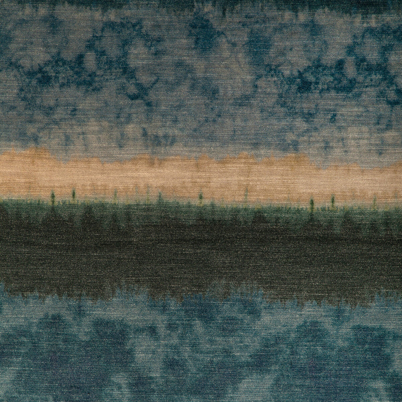 KRAVET COUTURE - IZUMO- AEGEAN - Fabric by the Yard AEGEAN
