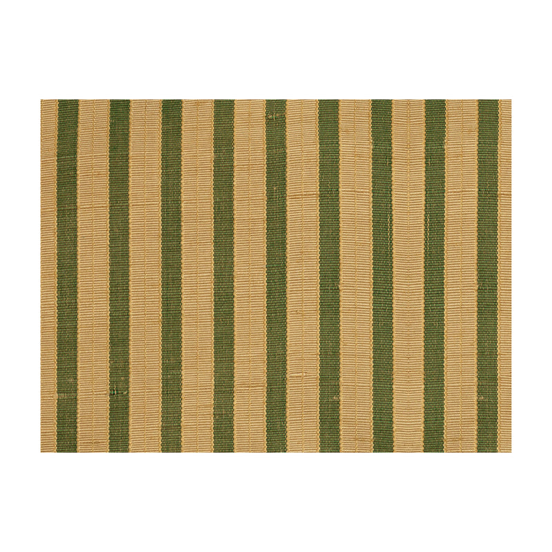 BRUNSCHWIG & FILS - TREVI STRIPE- EMERALD - Fabric by the Yard EMERALD