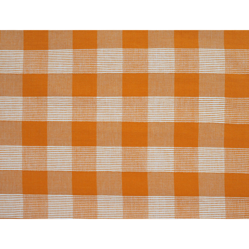 BRUNSCHWIG & FILS - SIAM SQ COTTON- ARANCIA - Fabric by the Yard ARANCIA