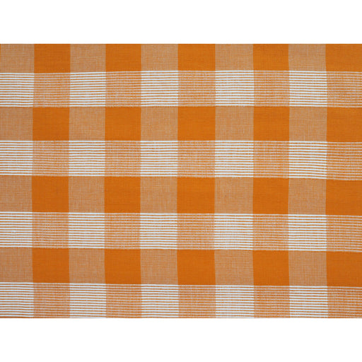 BRUNSCHWIG & FILS - SIAM SQ COTTON- ARANCIA - Fabric by the Yard ARANCIA