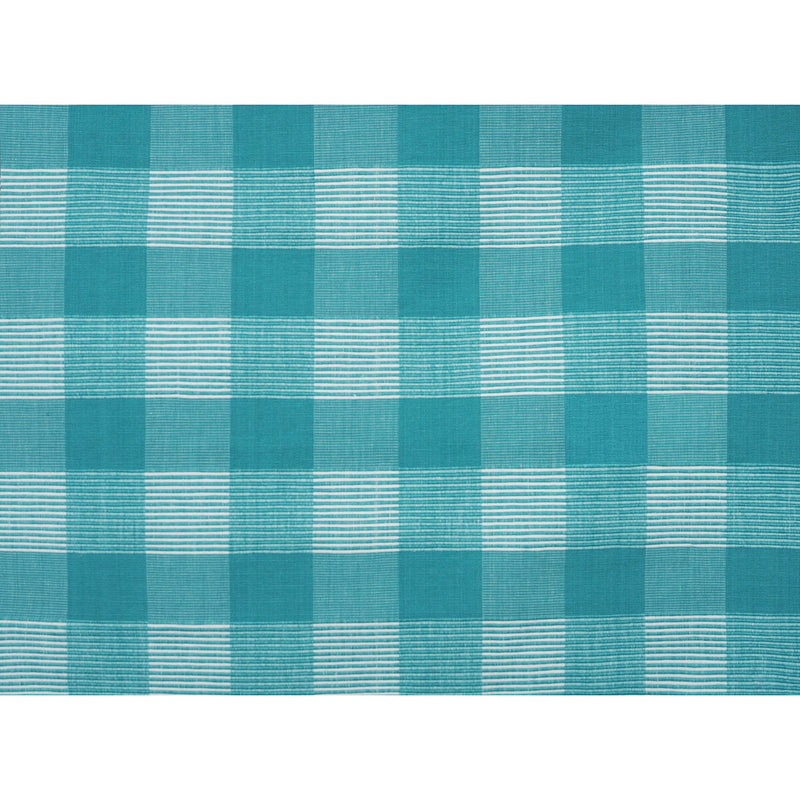 BRUNSCHWIG & FILS - SIAM SQ COTTON- AQUA PURA - Fabric by the Yard AQUA PURA