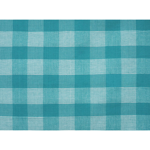 BRUNSCHWIG & FILS - SIAM SQ COTTON- AQUA PURA - Fabric by the Yard AQUA PURA