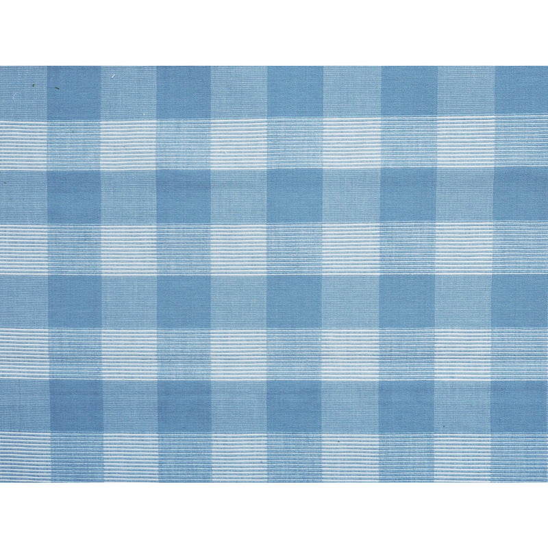 BRUNSCHWIG & FILS - SIAM SQ COTTON- DUSTY BLUE - Fabric by the Yard DUSTY BLUE