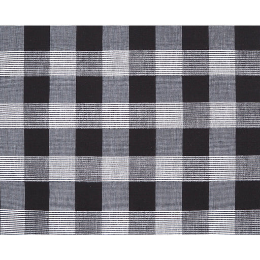 BRUNSCHWIG & FILS - SIAM SQ COTTON- EBONY - Fabric by the Yard EBONY