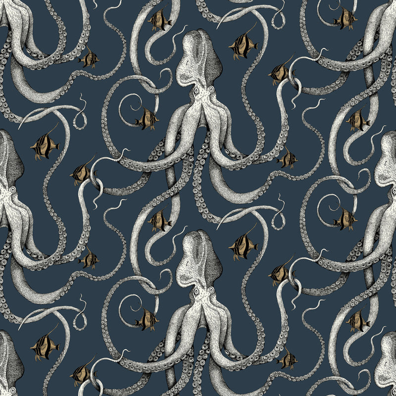 KRAVET COUTURE - OCTOPODA- 01 - Wallcovering by the Roll 01