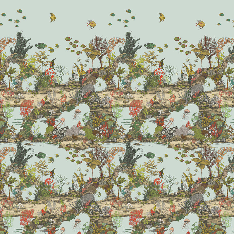 KRAVET COUTURE - UNDERWATER JUNGLE- 01 - Wallcovering by the EACH 01
