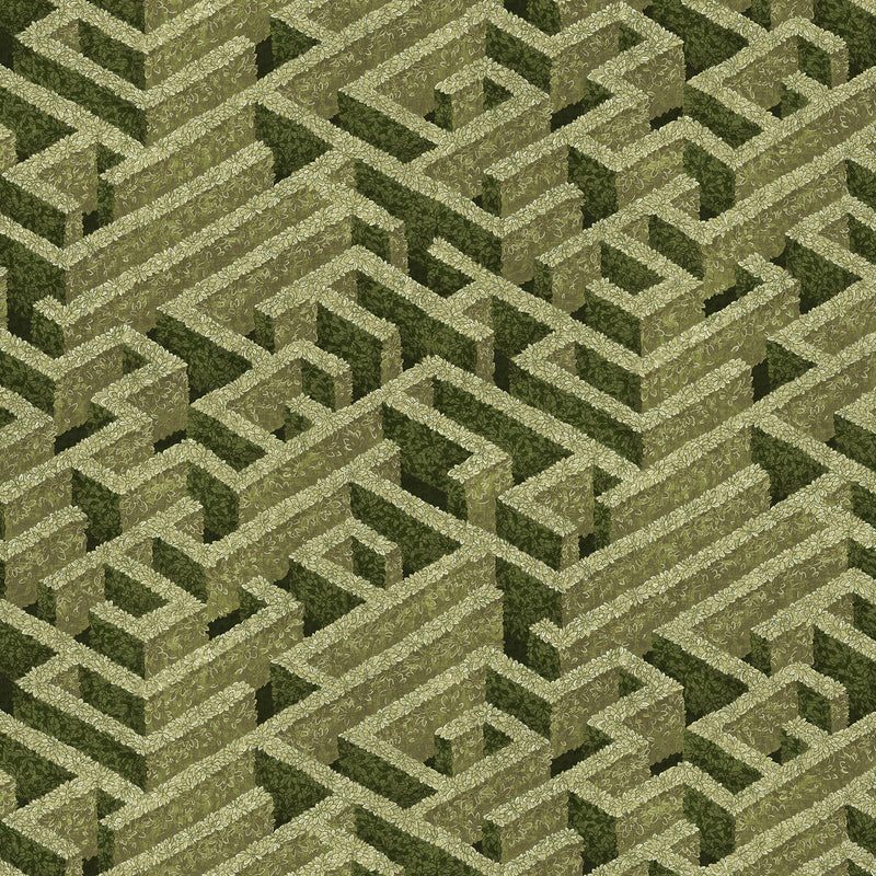 KRAVET COUTURE - LABYRINTH- 01 - Wallcovering by the Roll 01
