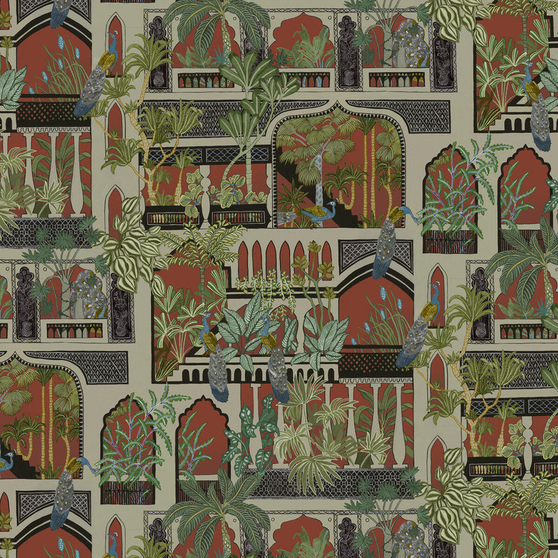 KRAVET COUTURE - PEACOCK ARCHES- 41 - Wallcovering by the Roll 41
